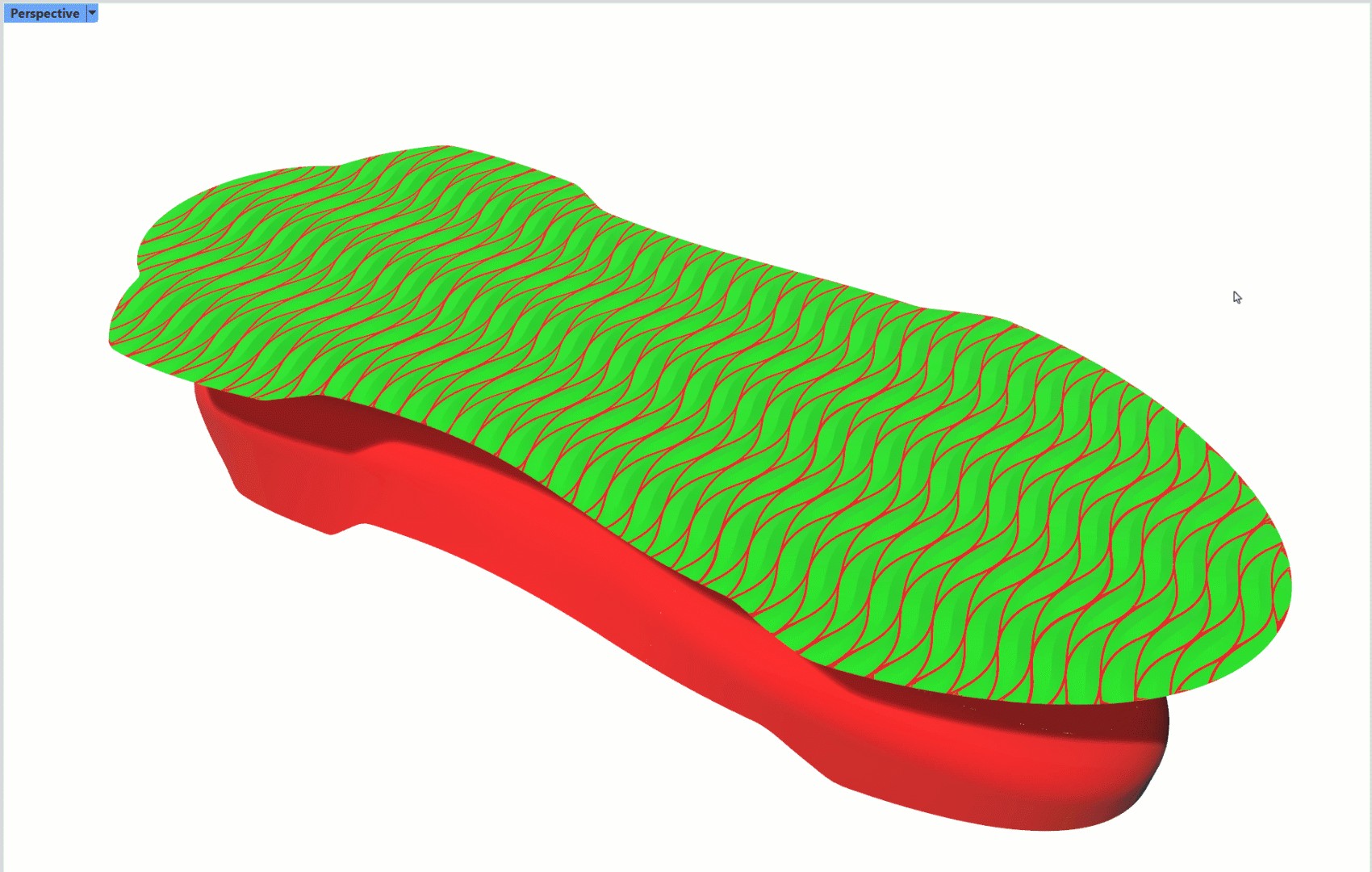 Flow along surface com Orang